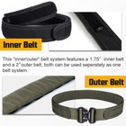 Idogear 2  Tactical Belt Quick Release Metal Buckle Laser Molle Military Hunting