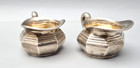 Rare Classic Antique German Solid Silver Posen 2 Little Milk Jugs