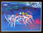 Leroy Neiman    Sketchbook Drawing Monaco   Circa 1970 s   Signed Print Framed 