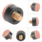 10 100pcs 11-13mm  Hard Leather Billiard Pool Cue Stick Screw-on Tip Replacement