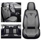 Full Set Seat Covers For Subaru Crosstrek 2016-2026  Gray-black