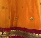 Saka Designs Yellow Magenta Indian Skirt Ling 2-3t Gold Sequins Girls Toddlers