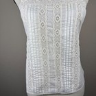 Deena Vintage Ivory Cami Camisole Top Lace Both Sides Womens Size 32