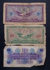 3pc Set Us Military Payment Certificate Series 641 5c 10c 10c Lot Sm441