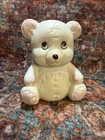 Vintage Enesco Teddy Bear Nursery Lamp Night Light   1980s Baby Room Decor