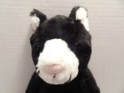 Jellycat London Medium Original Bashful Black   White Kitten Cat 12    Retired