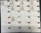  1702-3 13c Christmas 1976 Lot Of 28 Sam-6   No Cachet First Day Covers U o Canc