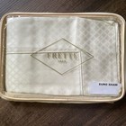 New Frette  Illusione  Euro Pillow Sham 100  Cotton Ivory - 26x26    Nip Luxury