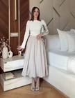 Zara Nwt Woman Ss25 Voluminous Balloon Skirt Ecru 5644 317 All Sizes