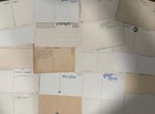 50 Vintage Postcards 1907   1930 Early Divided Back   White Border Town Views Lot