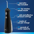 Waterpik Cordless Pearl Rechargeable Portable Water Flosser For Teeth  Gums
