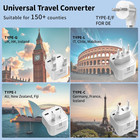 2000w 220v To 110v Voltage Converter Us To Europe For Hair Dryers  7-in-1 Power