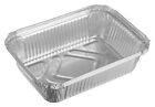 1  Lb  Oblong Deep Foil Take-out Container With Dome Lid To - Go