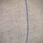 Vintage European Hemp Handmade Grain Sack Pillowcase Blue Stripe Rough Texture