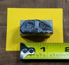 Antique Vtg Split Screen Truck Trailer Letterpress Print Type Ornament Cut Block