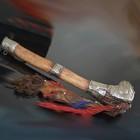 12 chinese Dynasty Silver Gem Silk H0rn Ritual Kangling Trumpet H0rn Statue