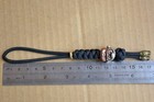 550 Paracord Combo Knife Lanyard Black With Brass Bead Mario