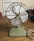 Vintage Mcm 1950s    avocado    Superior Electric Desk Fan  Model 868  Still Works 