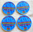 Boardwalk Casino Las Vegas - Lot Of 4 -  1 Chips - Closed 2006 - Last Issue