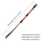 Big Knife Carbon Steel Blade full Tang Fixed Blade nylon Sheath outdoor Hunt 