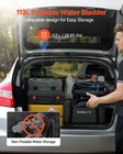 Vevor Water Storage Bladder 29 85 Gal Pvc Collapsible  Portable Water Tank Black