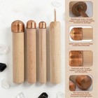 7pcs Obsidian Crafting Flint Knapping Tools Kit With 3 Copper Hammers  2 Pres   