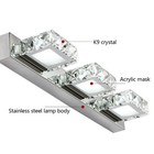 Modern Led Crystal Mirror Light Bathroom Toilet Wall Lamp Fixture Vanity Lamp Us