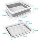 Collapsible Dish Drying Rack Portable Dish Drainers For Kitchen Counter With    