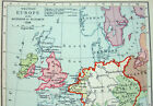 Vintage Longmans Map Of Western Europe In 1558 At The Accession Of Elizabeth