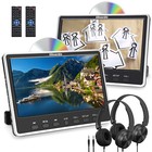 One pair 12  Hd Screen Car Headrest Monitor Dvd Player Hdmi Usb Sd Region Free