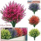 32 Bundles Artificial Flowers Fake Plants Outdoor Uv-resistant Flowers Decor New