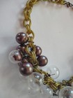Vintage 1930s Glass Dangle Bubble Ball Cluster Choker Necklace Parts Or Repair 