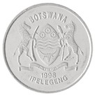 Botswana 50 Thebe  1996-2001  Km  29  Xf-extremely Fine