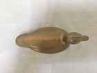 Large Solid Brass Mallard Duck Figurine Paperweight Door Stop 9    X 4    Vintage