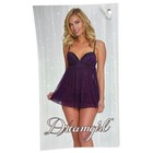 Dreamgirl 11020 Plum Lace Babydoll Lingerie Set Size Small Coquette Sexy Gift