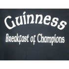 Guinness Breakfast Of Champions Black Graphic T-shirt Mens Size Large Beer Tee