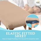 Deluxe Flannel Fitted Massage Table Sheets By Nrg - Natural - Double Brushed    