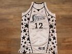 San Antonio Silver Stars 2008 Ann Wauters Wnba Game Used Basketball Jersey Xl