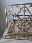 Vtg Beautiful Solid Brass Adjustable Book Music Art Stand Easel Holder Cookbook