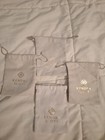 4 Kendra Scott Jewelry Pouch Bag Gift Box Storage Dust Bag Drawstring White Gold