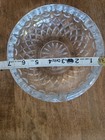 Vintage Mid Century Clear  Lead Glass Cigarette Cigar Ashtray Mcm Retro 1950s