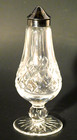 Vtg  Waterford Crystal Lismore Footed Salt   Pepper Shakers Ireland 6 