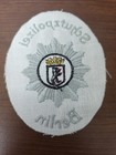 German Fabric Sleeve Police Patch Schutzpolizei Berlin White Rare Obsolete