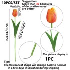 Fake Silk Tulip Flower Real Touch Artificial Bouquet Wedding Home Decor 10pcs