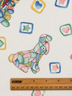 25  Watercolors Calico Cradle Fabric Baby Nursery Teddy Bear Bunny Rocking Horse