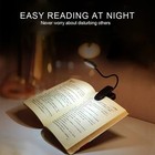 Led Book Light W flexible Clip 3 Modes Usb Rechargeable Lamps For Book Reading
