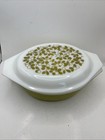 Pyrex Verde Avocado Green Oval Casserole Dish 043 1 5 Qt With Lid 843c10