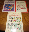 3 Vintage Piano Christmas Music Books Bradley Alfred   s  Bastien 1970s And 80s 