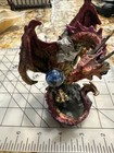 Dragon Red Without Sword Resin Figurine 6 5  X 5 