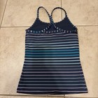 Athleta Girl Size Xs  6 Tank Top Light Purple Teal Shelf Bra